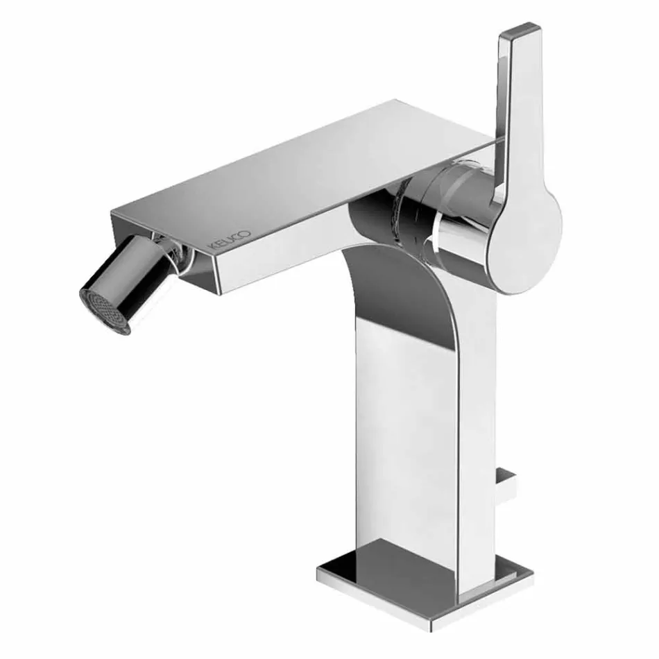 Përzierësi bidet me një levë moderne në metal me kullues - Etto Viadurini