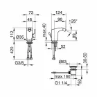 Mikser modern i bidave me një levë të vetme në metal të përfunduar me krom - Gonzo Viadurini