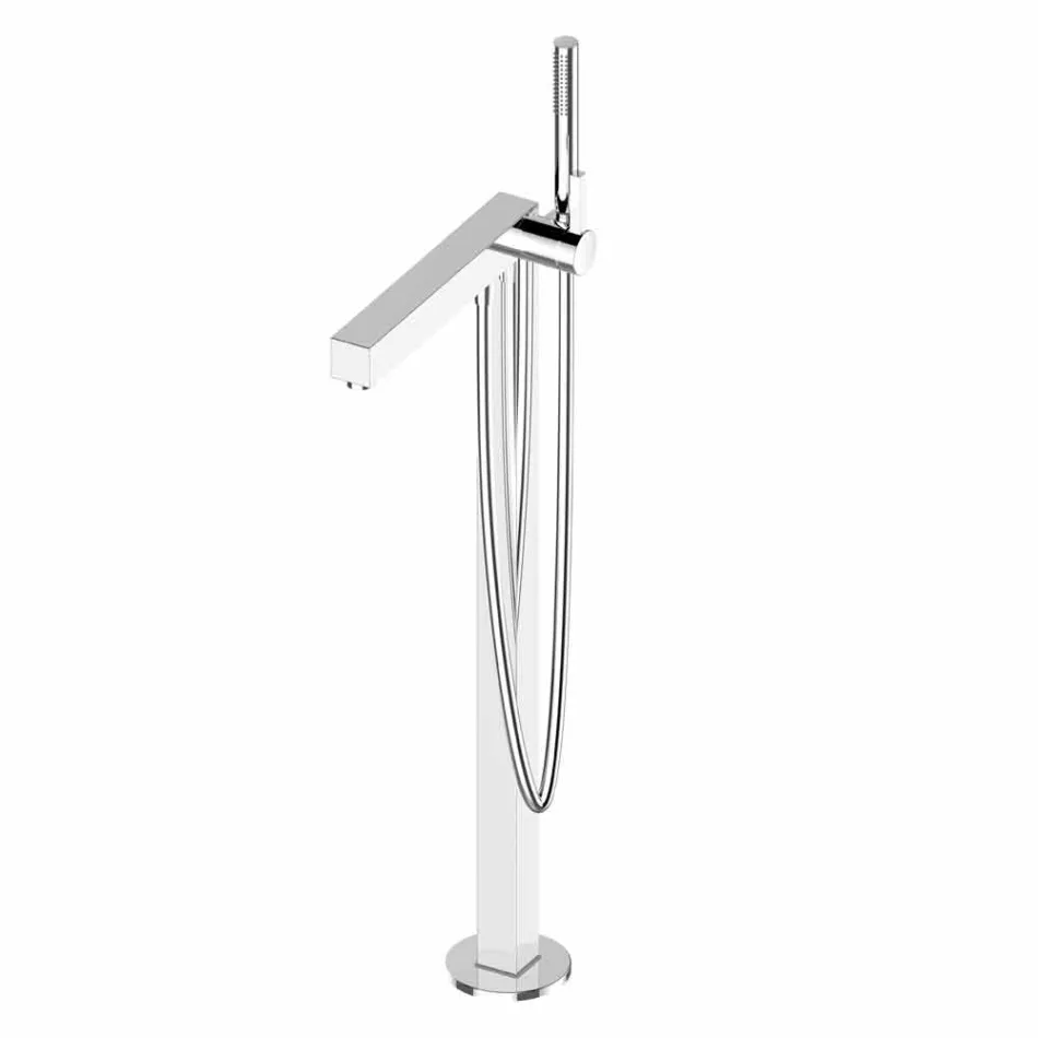 Mikser modern me një levë për vaskë në metal të kromuar - Girino Viadurini