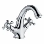 Mikser me vrima të vetme të lartë për lavaman banjo në tunxh prodhuar në Itali - Lisca Viadurini