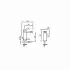 Prodhuar në Itali Përzierës Bidet me Livë Anësor - Panela Viadurini