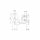 Mikser dushi me devijues 3-drejtimësh Made in Italy - Neno Viadurini