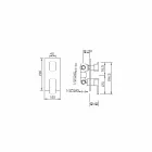 Mikser dushi me tre devijues të daljeve Prodhuar në Itali - Sika Viadurini