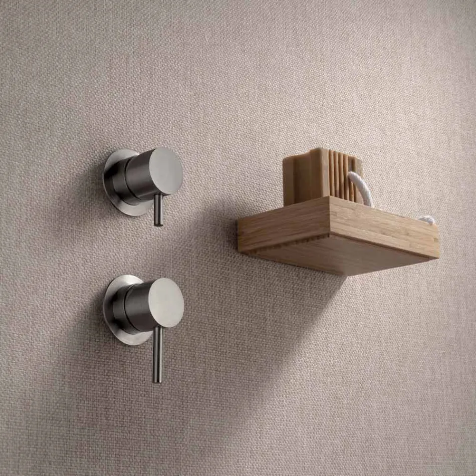 Mikser dushi me Pllaka te Veçanta ne Çelik AISI 316L - Kthetra  Viadurini