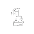 Mikser i Jashtëm Dizajner Dushi në Tunxh Prodhuar në Itali - Bibo Viadurini