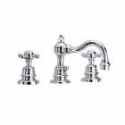 3-Vrima Basin Mixer 130 mm Lartë në tunxh Prodhuar në Itali - Binsu Viadurini