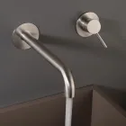 Rubineti i integruar i mikserit të lavamanit në çelik inox AISI 316L - Artigli Viadurini