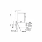 Përzierësi i lavamanit të banjës në tunxh katror me krom i prodhuar në Itali - Medida Viadurini