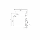 Mikser lavaman me grykë të lartë kthyese Prodhuar në Itali - Neno Viadurini