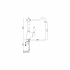 Mixer tunxhi me dizajn klasik për legenin e kuzhinës prodhuar në Itali - Karmel Viadurini