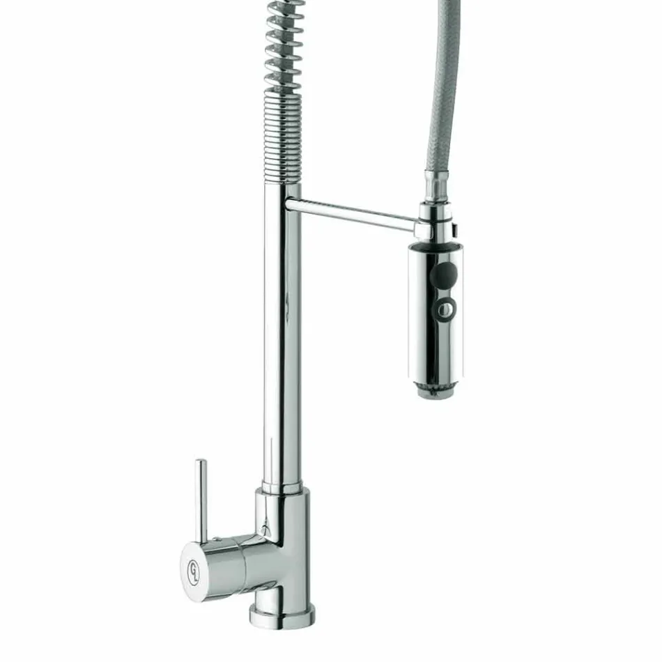 Mikser pellgu kuzhine në tunxh me dush dore prodhuar në Itali - Kalimo Viadurini