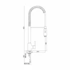 Mikser pellgu kuzhine në tunxh me dush dore prodhuar në Itali - Kalimo Viadurini