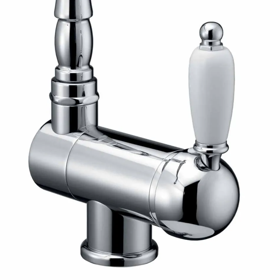 Përzierësi i lavamanit të kuzhinës prej bronzi në stilin klasik prodhuar në Itali - Annodo Viadurini