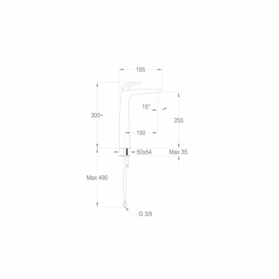 Mikser me lavaman për dizajn tunxhi prodhuar në Itali - Filipo Viadurini