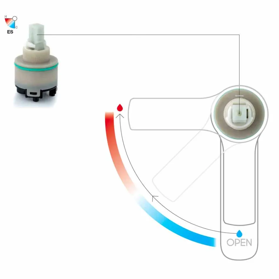 Projektuesi Modern Mixer Basin Mixer Prodhuar në Itali - Sindra Viadurini