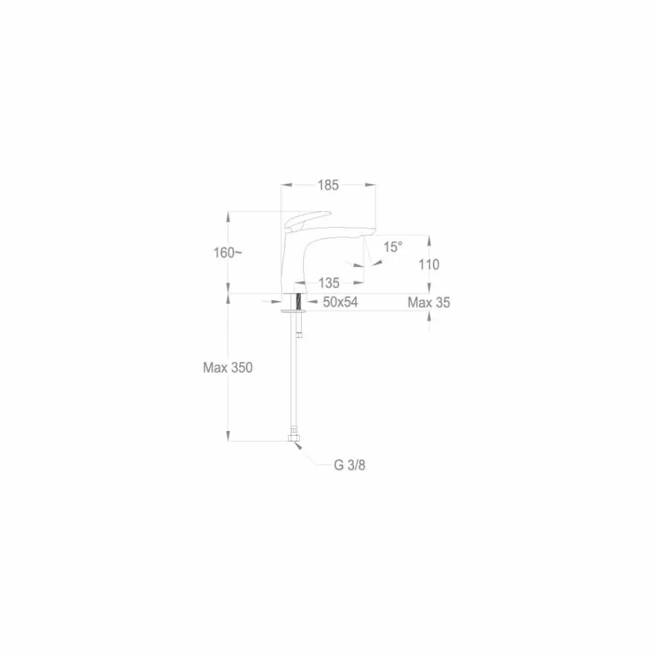 Prodhuar në Itali Përzierësi i Pellgut prej bronzi - Filipo Viadurini