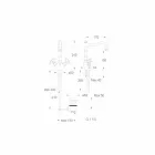 Mikser pellgu me një vrimë në bronz të kromuar Prodhuar në Itali - Binsu Viadurini