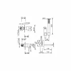 Prodhuar në Itali Përzierësi i Vaskave të Ndërtuara - Panela Viadurini