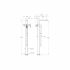 Mikser modern për banjo në dysheme prodhuar në Itali - Pirio Viadurini