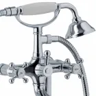 Mixer vaska për dysheme me dizajn klasik në tunxh prodhuar në Itali - Lisca Viadurini