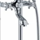 Mixer vaska për dysheme me dizajn klasik në tunxh prodhuar në Itali - Lisca Viadurini