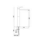 Mikser i zgjatur i pellgut të banjës Pa kullim prodhuar në Itali - Medida Viadurini