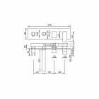 Mikser banje i integruar me devijues prodhuar në Itali - Panela Viadurini