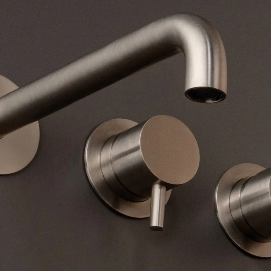 Përzierës i integruar i vaskës në çelik inox AISI 316L - kthetra Viadurini