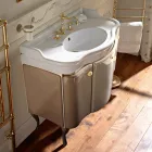 Kabineti me dy dyer dhe kosh me llak me shkëlqim Prodhuar në Itali - Karamele Viadurini