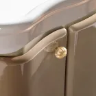 Kabineti me dy dyer dhe kosh me llak me shkëlqim Prodhuar në Itali - Karamele Viadurini