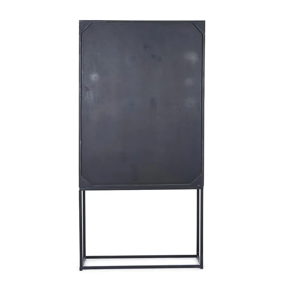 Kabineti me mozaik etnik me 4 dyer 6 sirtarë në dru mango - Vanitoso Viadurini