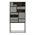 Kabineti me mozaik etnik me 4 dyer 6 sirtarë në dru mango - Vanitoso Viadurini