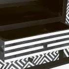 Kabineti me mozaik etnik me 4 dyer 6 sirtarë në dru mango - Vanitoso Viadurini