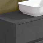 Mobilje për banjo të varura me lavaman, dizajn në 4 përfundime - Paoletto Viadurini