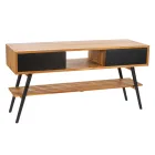 Dollap banjoje moderne pa pagesë me sirtar me dizajn të zi - Hamadou Viadurini