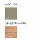 Dollap banjo me lavaman në dru të lakuar 120x85x46cm Amber, prodhuar në Itali Viadurini