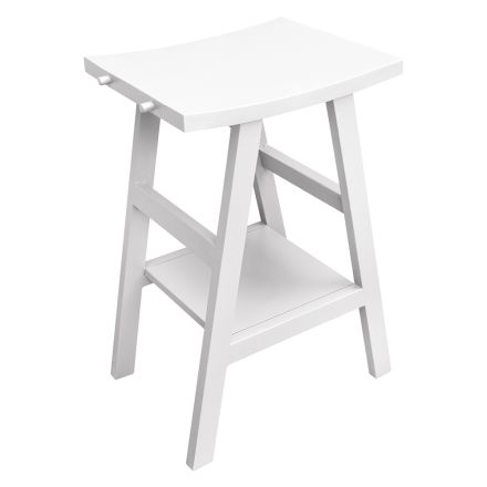 Dizajni i kabinetit të banjës në dru tik natyral me majë të bardhë Mat dhe mbështetje - Raomi Viadurini