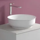 Dollap i varur i banjës me lavaman të countertopit të rrumbullakët, Dizajn modern - Dumbo Viadurini