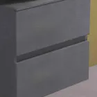 Dollap i varur i banjës me lavaman të countertopit të rrumbullakët, Dizajn modern - Dumbo Viadurini