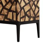 Grilli Zarafa kabinet për shirita të projektimit me dy dyer të bëra prej druri me gjemba në Itali Viadurini