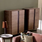 Kabinet projektimi në dru të ngurtë me 2 dyer të Grilli York të bëra në Itali Viadurini