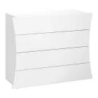 Sirtar i bardhë celular 4 sirtarë Dizajn në dru të qëndrueshëm - Sabine Viadurini