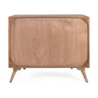 Komodë druri Sheesham Design me 3 sirtarë Homemotion - Fregene Viadurini