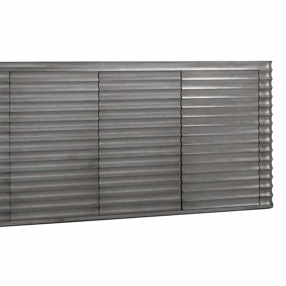 Kabineti me 4 dyer në modelin e drurit të formuar, L230xP49 cm, Dana Viadurini