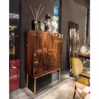 Njësi moderne e magazinimit me 4 dyer në dru me shkëlqim me shkëlqim Ada Viadurini