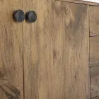 Komplet bufe me 2 dyer 3 sirtarë në dru Mango Vintage - Desiderio Viadurini