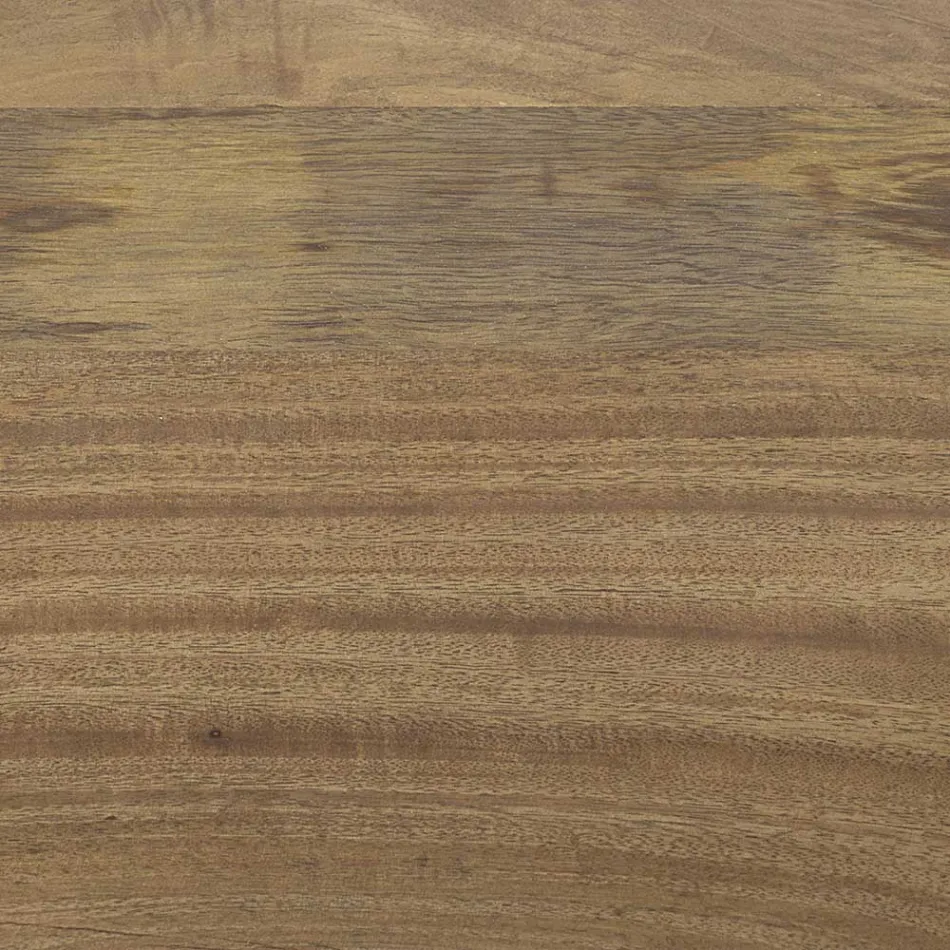 Komplet bufe me 2 dyer 3 sirtarë në dru Mango Vintage - Desiderio Viadurini