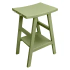 Dollap banjoje i pavarur me veshje tik dhe raft të madh jeshil - Raomi Viadurini