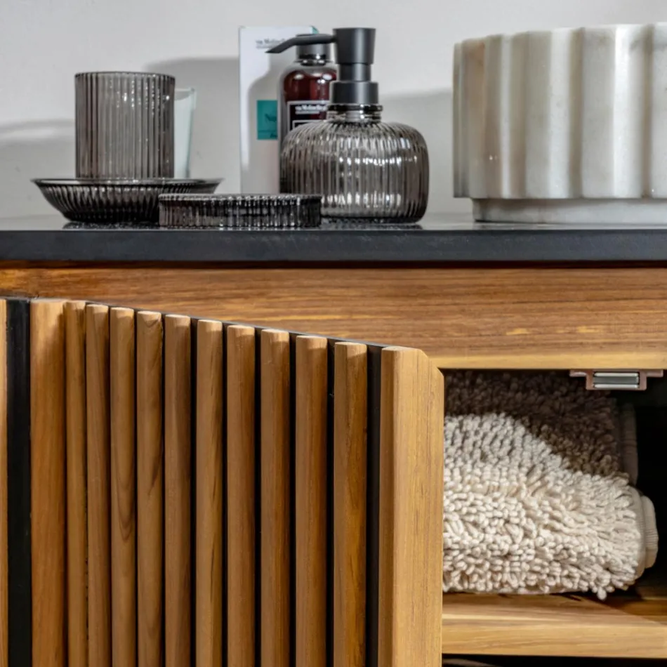 Dollap banjoje prej tik dhe sofër, i punuar me dorë - Heliconia Viadurini