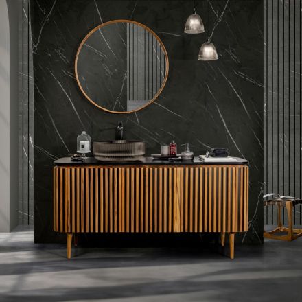 Dollap banjoje prej tik dhe sofër, i punuar me dorë - Heliconia Viadurini